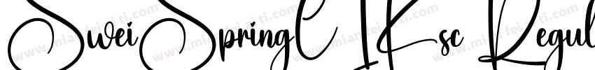 SweiSpringCIKsc Regular字体转换